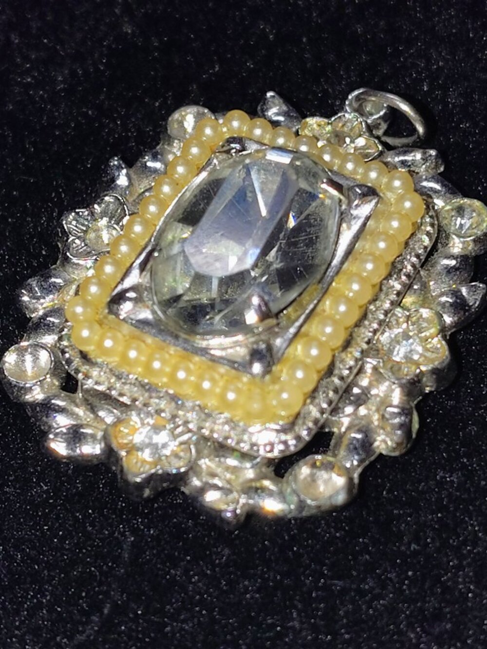 Vintage Coro Victorian Revival Pendant – 1940s–1950s Signed